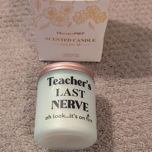 "Teacher's Last Nerve" Funny Scented Candle NWT